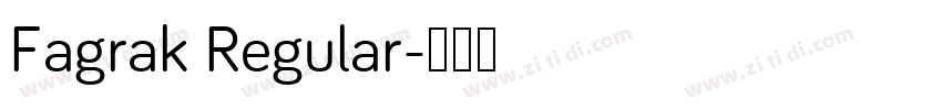 Fagrak Regular字体转换